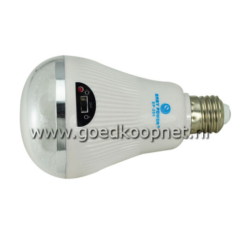 E27 oplaadbare LED lamp, 2 Watt