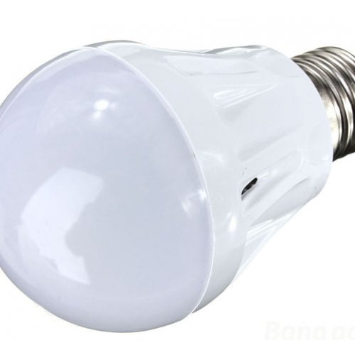 E27 3W LED lamp met geluid en licht sensor Helder Wit