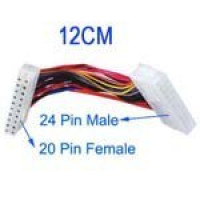 20 Pin Female to 24 Pin Male Adapter Power Extension Kabel: Lengte 12,5 cm