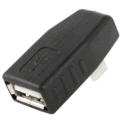 Micro USB Male to USB 2.0 AF Adapter 90 graden