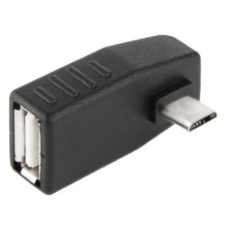 Micro USB Male to USB 2.0 AF Adapter 90 graden