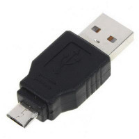 USB A Male to Micro USB 5 Pin Male Adapter